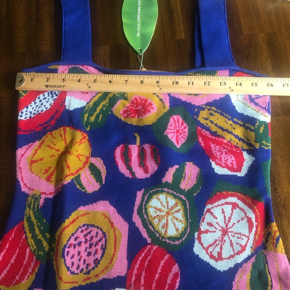 NWT $210 FARM Rio Colorful Fruit Salad Sleeveless Sweater Dress in S, M and L! - Picture 7 of 10